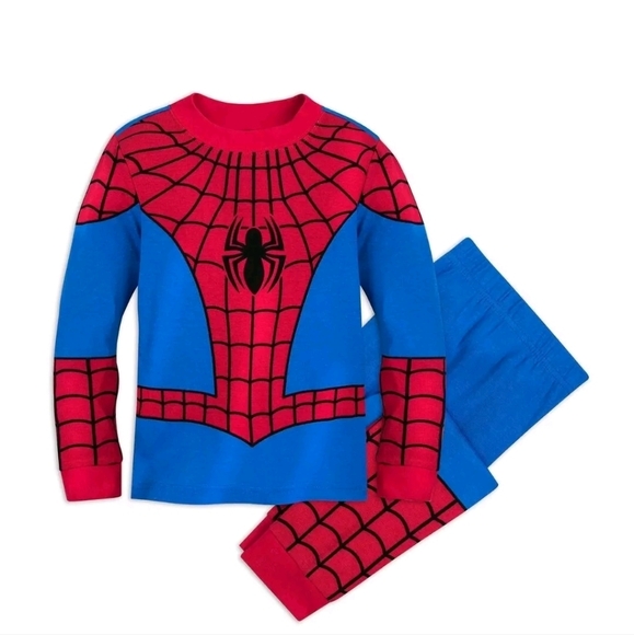 Disney Store Amazing Spider-Man Deluxe PJ Pal Pajamas Set Boys Nwt Sizes 2t & 7 - Picture 2 of 2